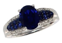 Oval 2.30 ct Sapphire Designer Ring