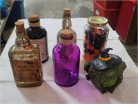 Halloween Decorative Bottles And Frog