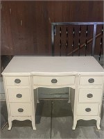 White wooden desk 44” wide