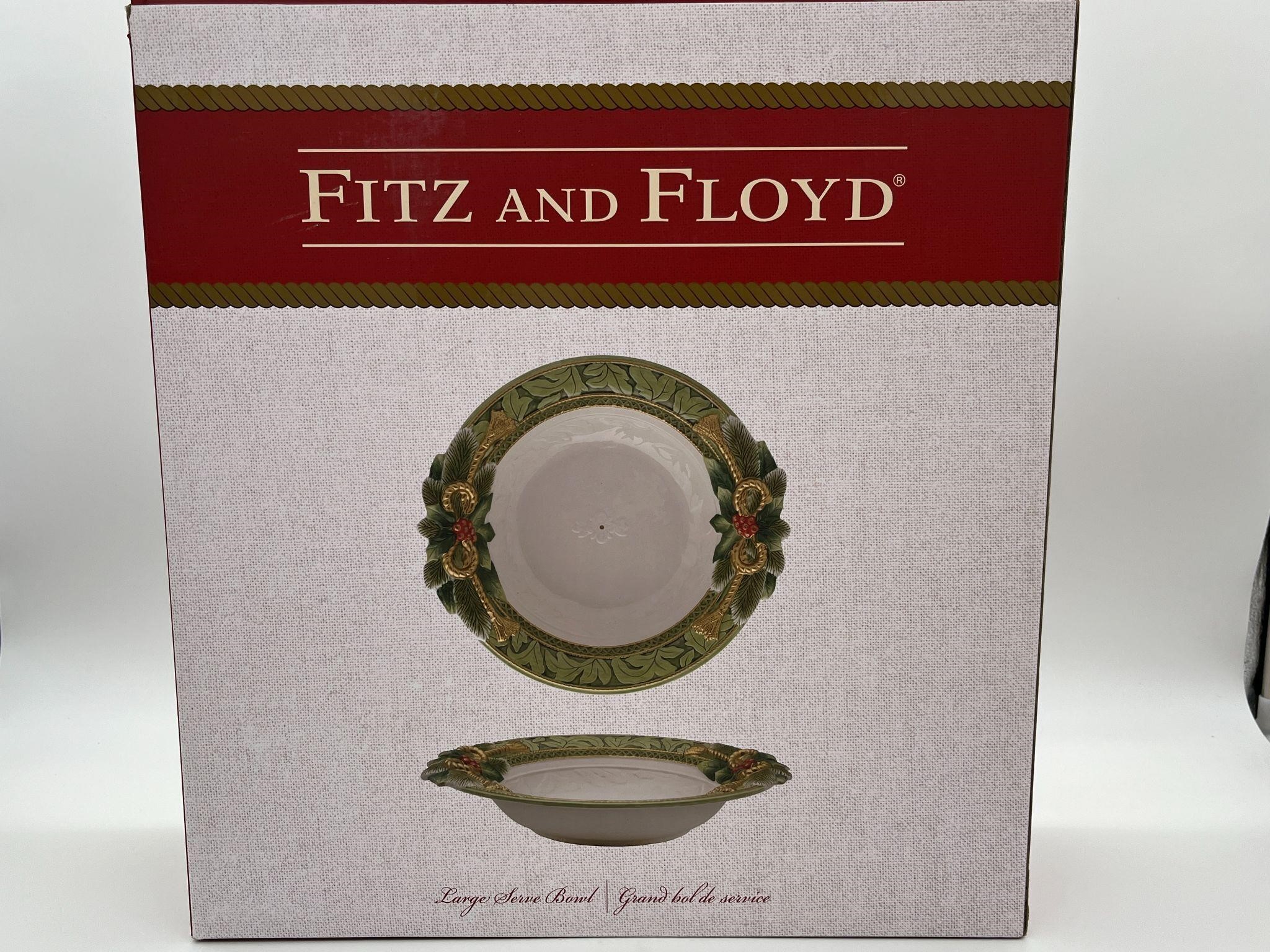 New Fitz & Floyd Large Serve Bowl