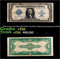 1923 $1 large size Blue Seal Silver Certificate Gr