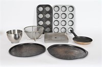 Baking Sheets, Skillet, Sifter, Mixing Bowl