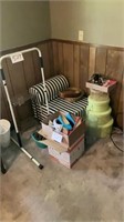 Folding cushion, rack, shoes, suction grips,