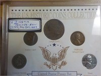Historical US Coinage 1841 Lg cent, 1907 Indian,