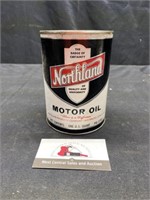 Cardboard Northland oil can