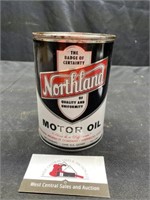 Metal Northland Oil can