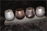 TEALIGHT CANDLE HOLDER AND BASE