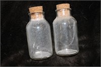 SMALL BOTTLE LOT WITH CORK TOPS