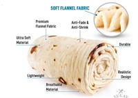 (60-80 inches) Giant Double Sided Burrito Blanket