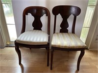 Lot of two Empire side chairs