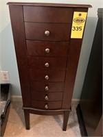 Jewelry Armoire 40" H X 16" W And 11" D