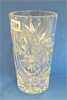 Cut Crystal Pinwheel Vase