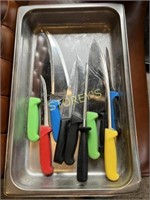 S/S Insert w/ 9 chef Knives & Sharpener