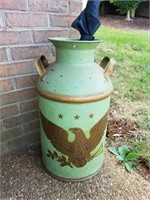 PAINTED 5 GALLON MILK CAN