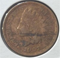 1907 Indian Head Penny