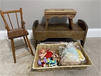 Wooden Doll Furniture and Toys