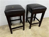 (2) Contemporary Upholstered Bar Stools