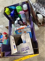 lot of cleaning items