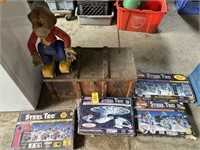 Toy Box, Steel Tec Sets & Ideal Corp Monkey