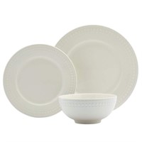 12-Piece Bloom Off-White Porcelain Dinnerware Set