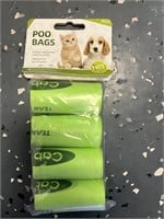 4pc doggie poo bags