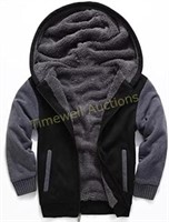 Sherpa Lined Jacket Sweatshirt  2XL