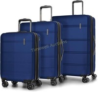 Swiss 3pc Luggage: 20  24  28 Hard Shell Black