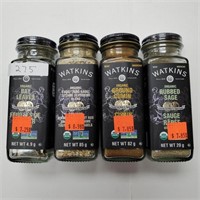 Watkins Organic Spices - Variety x 4 glass jars