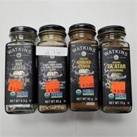 Watkins Organic Spices - Variety x 4 glass jars