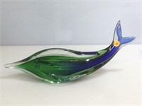 Murano Glass Fish Approx. 17in x 7.75in.H.