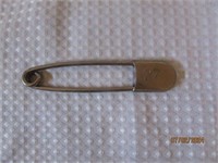 Vintage Large Safety Pin Marked National 5" #27