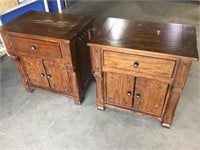Two Side Tables, Matches Lot #536 & #548, Damage