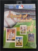 20 MLB Legends of Baseball Stamp Image Postcards
