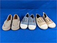 (3) Sz 8 Old Navy & Place Sneakers Shoes Set