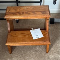 Wooden 2 step stool