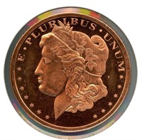 1 oz Copper Round - Morgan Dollar Design
