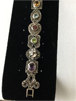 ANTIQUE VICTORIAN LADIES GEMSTONE BRACELET