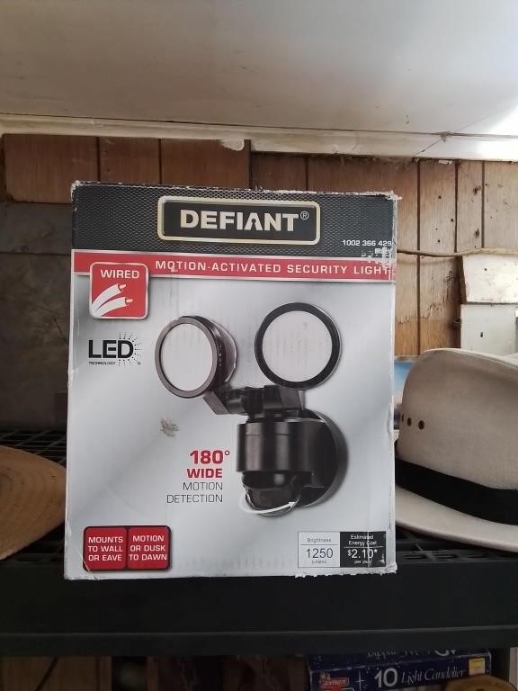 Defiant motion activated security lights LED