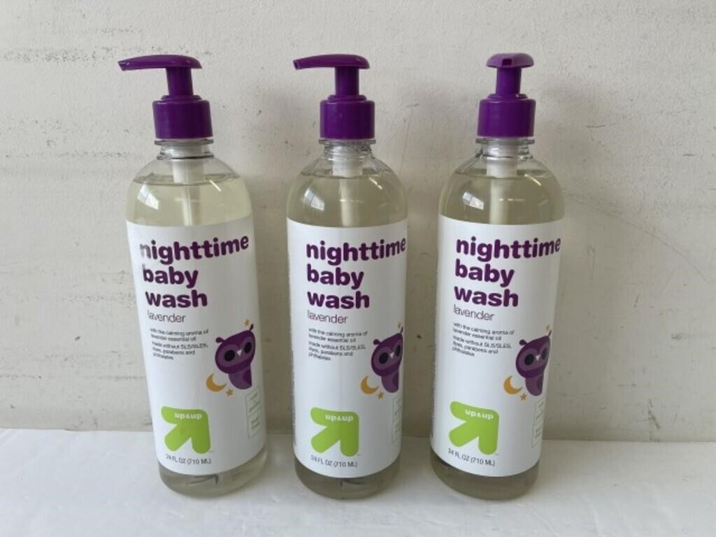 3 up and up nighttime baby washes 24oz