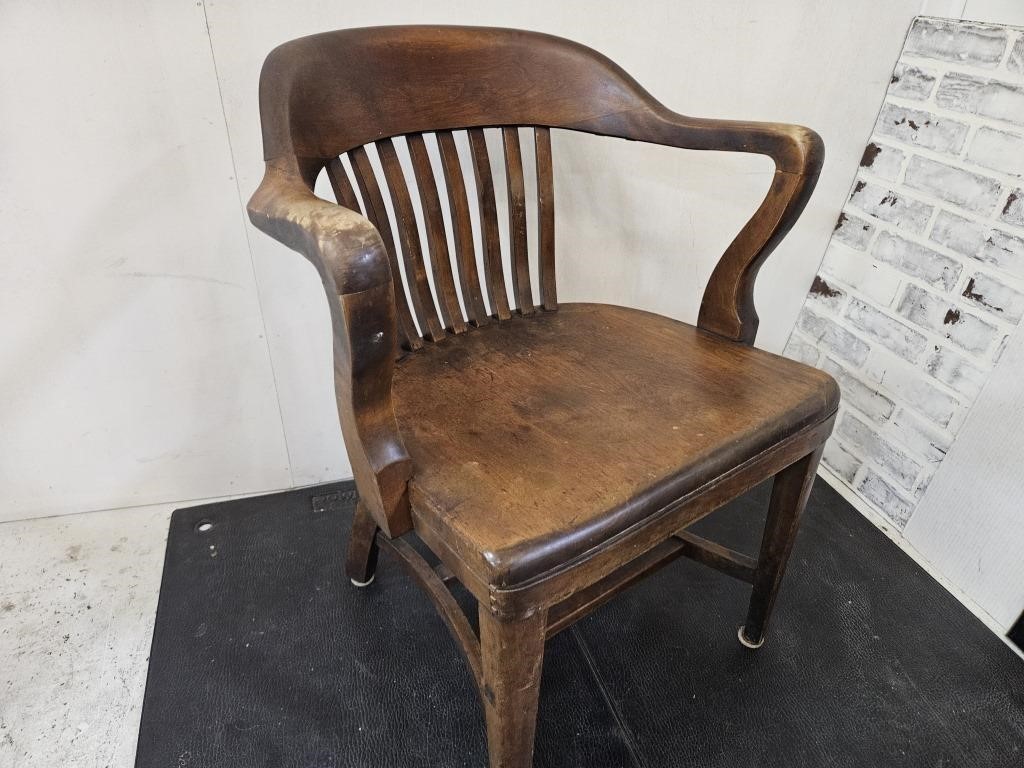 Antique Banker Chair Taylor in OH Birchwood