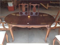 PA House Queen Anne cherry dining table set