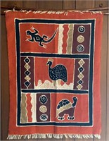 Kenya Africa Contemporary Painted Wall Hanging