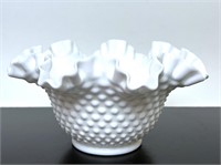 Fenton Glass Hobnail bowl with Original Box