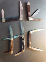 5 knives Buck Creek, Schrade, Bulldog