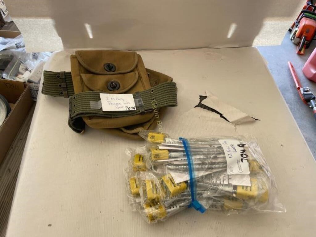military pouches & gun locks