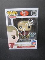 Joe Montana Signed Funko Pop Heritage COA