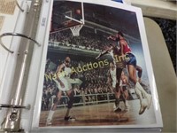 binder w/ sports figures-Jackie Robinson, Joe