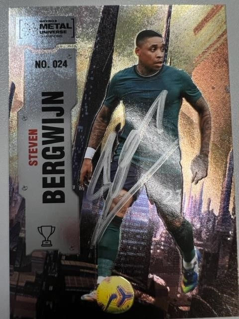 Steven Bergwijn Signed Card with COA