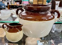 POTTERY BEAN POT - CREAMER