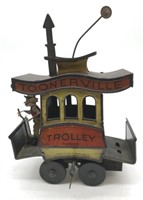 Fontaine Fox tin wind-up Toonerville Trolley